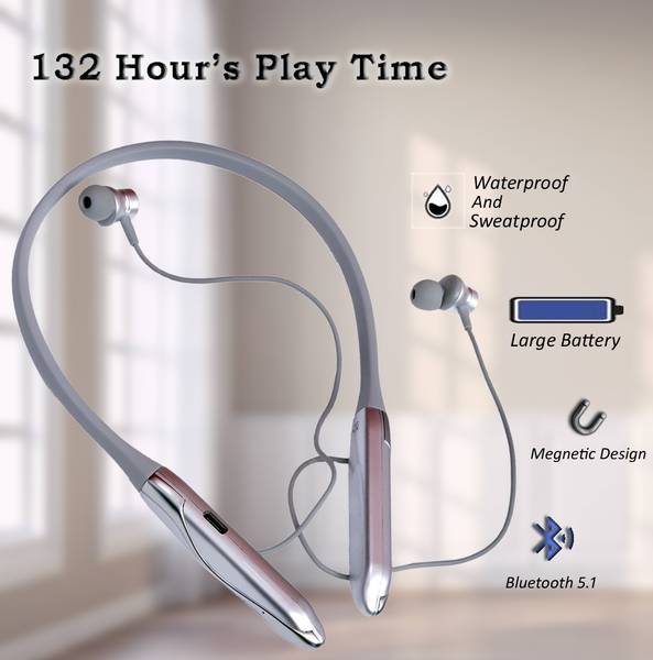 Valorbirdy Deep Bass Neckband Tempest 132 Hr Play Time Bluetooth Headset Bluetooth Headset