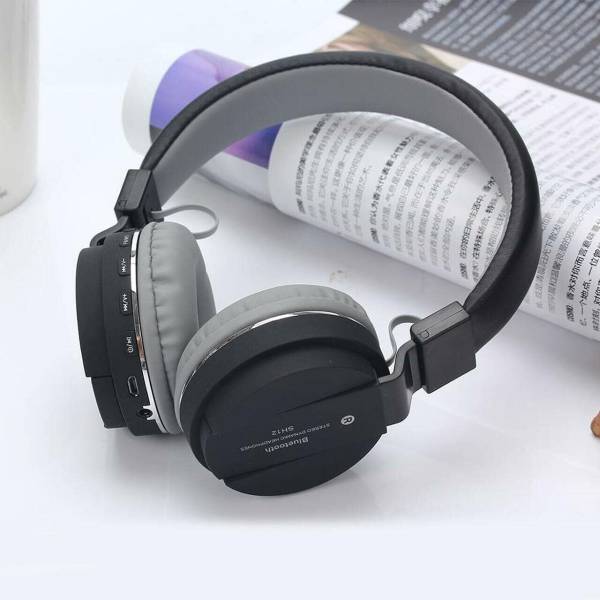 MOBONE SH-12 Headphone with FM, SD Card Slot, Music, Calling Bluetooth & Wired Headset