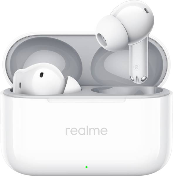 realme Buds T200 Hi-Res audio with 32dB ANC,12.4mm Quad Mic,50 Hrs Playback,BT 5.4,IP55 Bluetooth