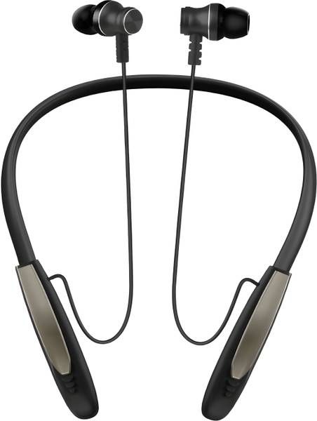 BVEXO CSK-7 Fire- 48 Hour Playtime Bluetooth Headphone Neckband Earphone (Black2) Bluetooth Gaming