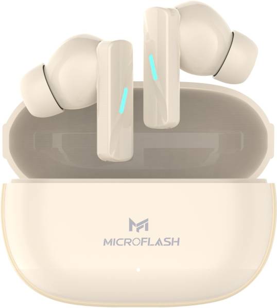 Microflash L95, ENC Upto 50hrs Playtime, High Bass, Clear Sound, Earbuds, TWS Bluetooth Headset