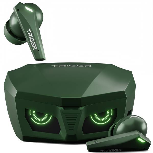 TRIGGR Kraken X1 with Battery Display, 40ms Latency, Quad Mic ENC, 40 Hr, v5.3 Bluetooth