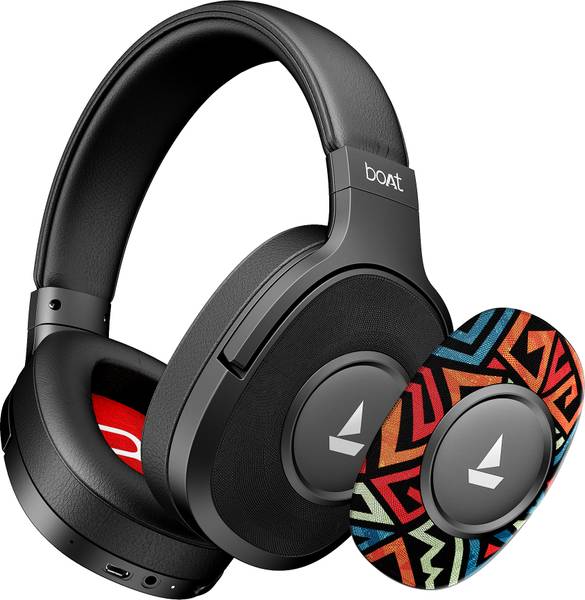 boAt Rockerz Plus 550, Customizable Earcups, 100H Battery, Dual Pair, Noise Isolation Bluetooth