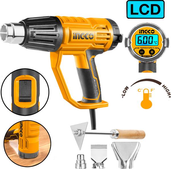 INGCO Adjustable Temperature Control with LCD Display for Precise ...