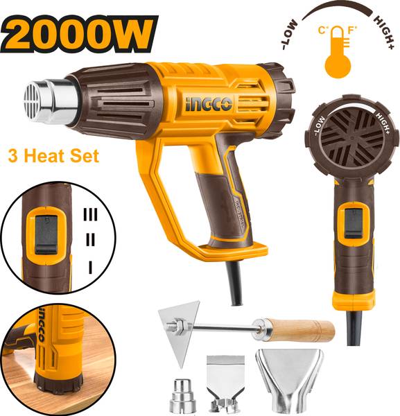 INGCO Adjustable temperature control 2000 W Heat Gun Price History