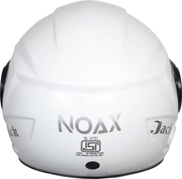 NOAX Kawach For Head NoX White Glossy Motorbike Helmet