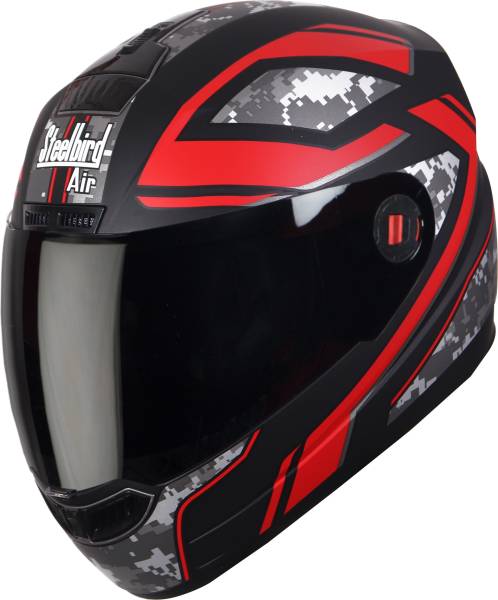 Steelbird SBA-1 Pixa ISI Certified Full Face Graphic Helmet for Men and Women Motorbike Helmet