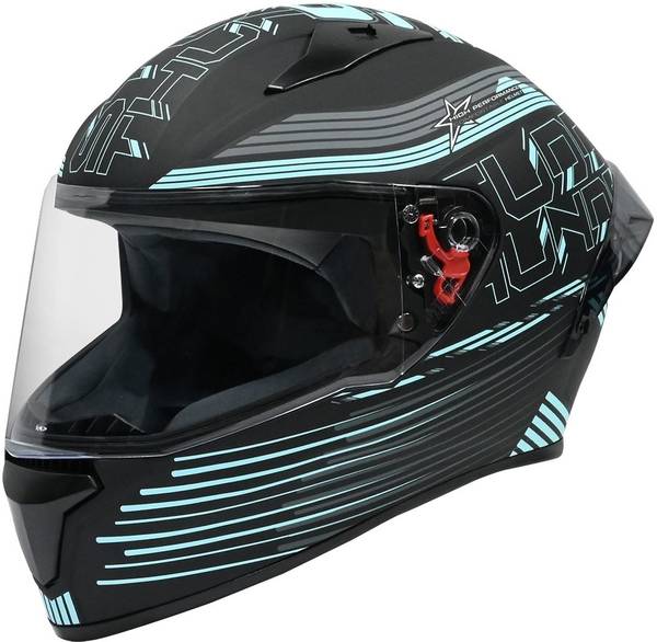 STUDDS Thunder D11 ISI Certified Full Face Graphic Helmet with Clear Visior Motorbike Helmet