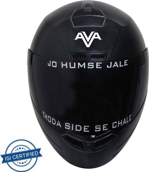 Steelbird SBA-1 AVA Full Face Helmet, ISI Certified Helmet Motorbike Helmet