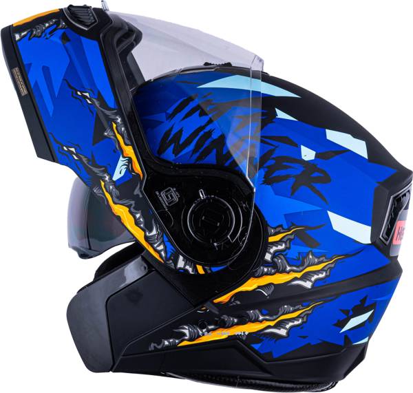 HEADFOX N2 Smart Bluetooth sba7 Calls | Music | GPS | Waterproof | Voice Command Winner Motorbike Helmet