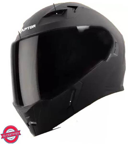 Steelbird SBA-21 Raptor Hi-Quality ISI Certified Full Face (Black-Visor) Big Size 620 MM Motorbike Helmet