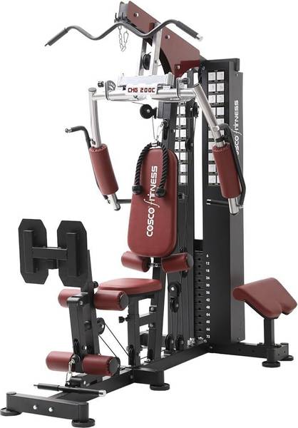cosco fitness 200 kg Fitness Home Gym Machine All in one equipments for Multiple Exercise with Bench Home Gym Combo