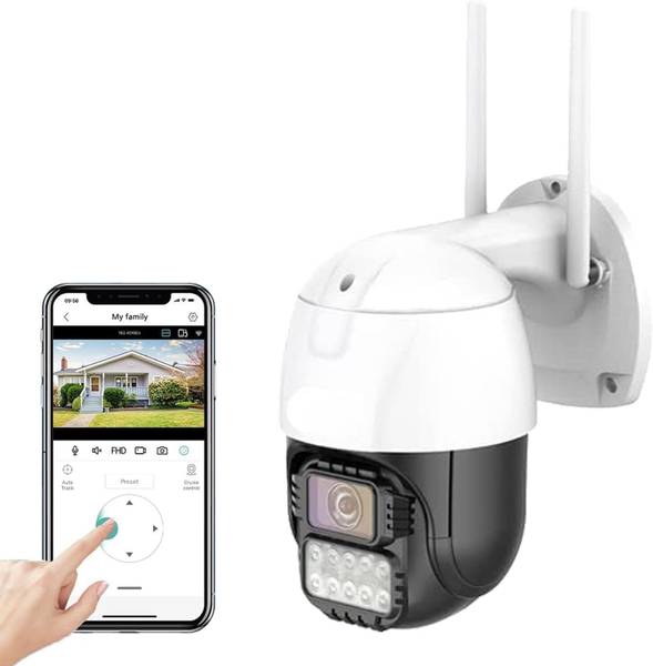 TP PLUS 4MP | 2K (QHD) Smart Home Office Wireless WiFi PTZ CCTV Color Ai Auto Tracking Security Camera
