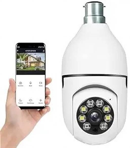 Monrix 3MP Smart IP Wi-fi CCTV Camera Pan-Tilt 360 Indoor 1080P (Bulb Camera) Security Camera