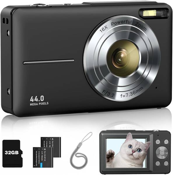 TOTAL Digital Camera, 4K Ultra HD Cameras for Photography Sports and Action Camera