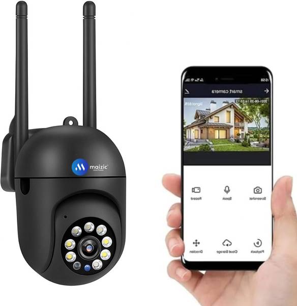 Maizic Smarthome 3MP [2k] Full HD Smart Wi-Fi Wireless Indoor CCTV for Home, AI Person Detection Security Camera