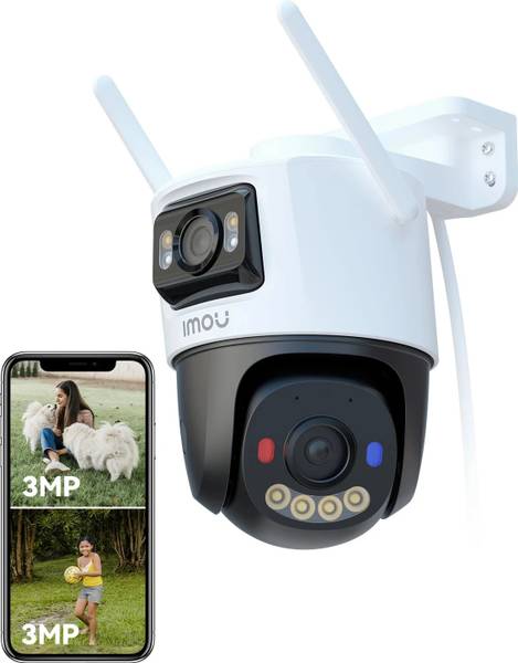 IMOU 3MP+3MP Dual Lens Outdoor CCTV, Pan-Tilt Wi-Fi Camera,AI Human,Vehicle Detection Security Camera