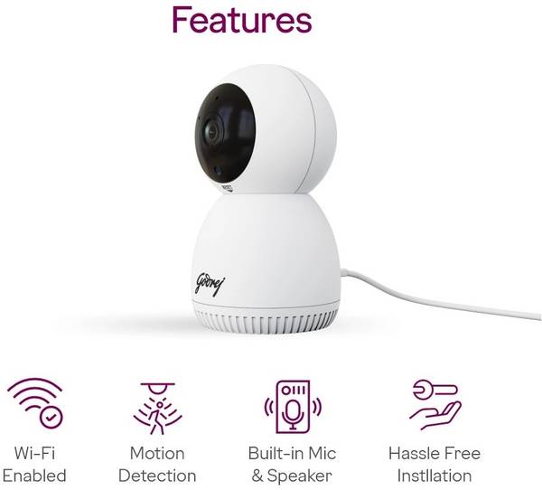 Godrej ACE PRO 5MP WIFI PTZ CCTV Security Camera
