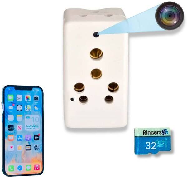 OneXsale WiFi Hidden Spy Multi Plug Style Camera Full HD Mini Hole Cam, With 32gb SD Card Security Camera