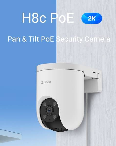 EZVIZ WIRED(3MP,POE) PT 512 GB SUPPORTED CONNECT WITH NVR NO ADOPTER NON WIFI Security Camera