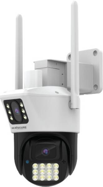 HIXECURE 2MP Dual Lens 4G Sim Based Rotating Camera/ Motion Detection/ Color Night View Security Camera