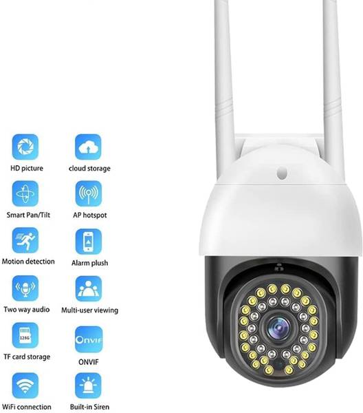 TP PLUS WiFi 1080p 3MP 360 Pant Tilt Smart Ptz Indoor Outdoor Security Motion Detection Security Camera