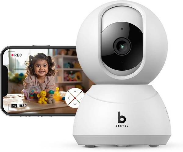 Beetel CC4 Airtel 4MP 3X Zoom QHD Dual Wi-Fi Band(2.4&5GHz)CCTV 360 Pan Tilt,2WayTalk Security Camera