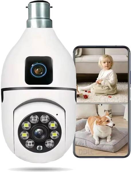 TP PLUS Dual Lens Wireless Smart Home Security WiFi Camera with Angle Adjustable Holder Security Camera