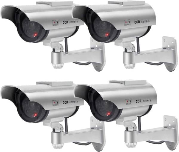 Cpixen 4 Pack Dummy Fake Simulated Surveillance Security CCTV Dome Camera Security Camera