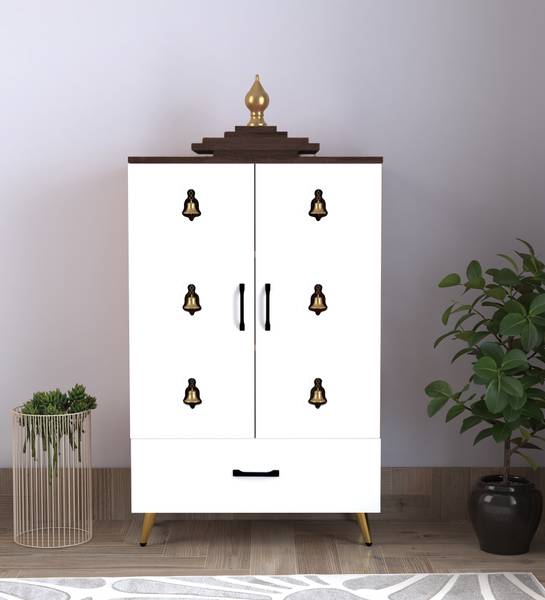 SPACEX Divine Pooja Unit/Home Temple/Home Mandir Engineered Wood Home Temple