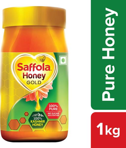 Saffola Honey Gold, 100% Pure NMR Tested, Made with Kashmir Honey