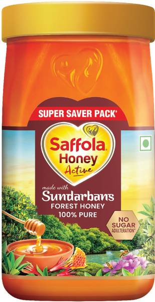 Saffola Honey Active, Made with Sundarban Forest, 100% Pure
