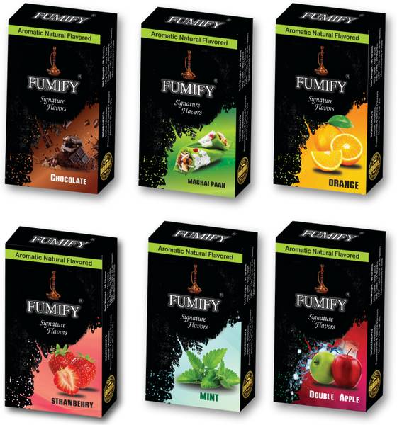 FUMIFY Tropical Fusion Herbal Hookah Flavours MINT,PAAN,CHOCOLATE,ORANGE,DOUBLE APPLE,STRAWBERRY Hookah Flavor
