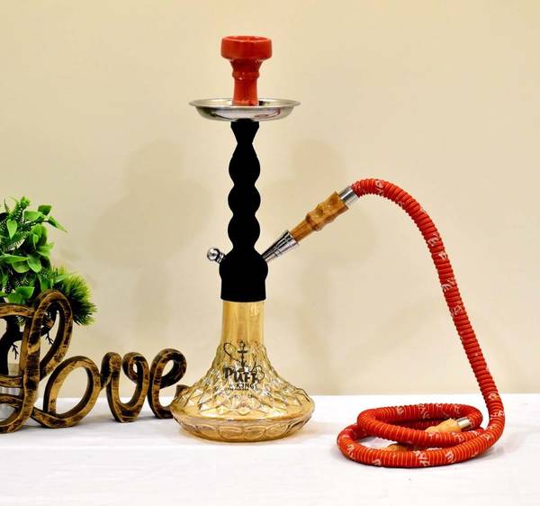 PUFF KING Hookah Pot Set Stylish Russian Hukah For Home Decor And Refreshment (5030-RUSSN) 14.5 inch Glass Hookah