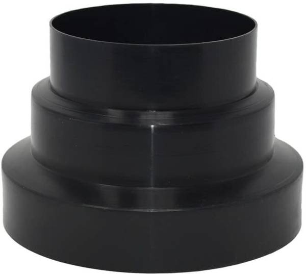 Ardnib PVC Chimney Pipe Reducer 6inch to 5 & 4inch Converter Cone Reducer for Pipe Hose Pipe