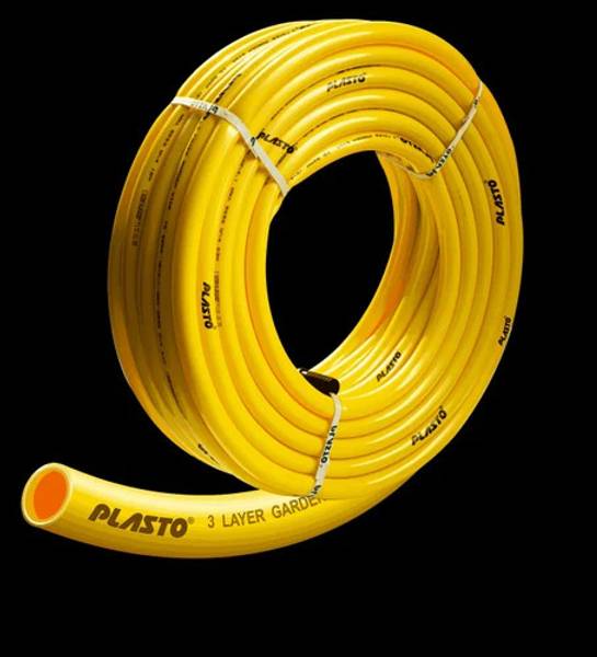 Plasto 3Q-N30T-PLA 30M Garden Hose - 15mm (1/2 Inch) 30 Meter Garden Pipe with Hose Connector Hose Pipe