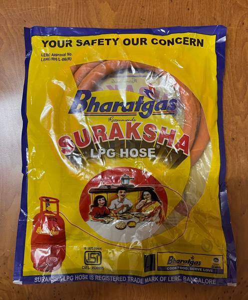 bharatgas Bharat Gas Steel Reinforced LPG Gas Cylinder Hose Pipe
