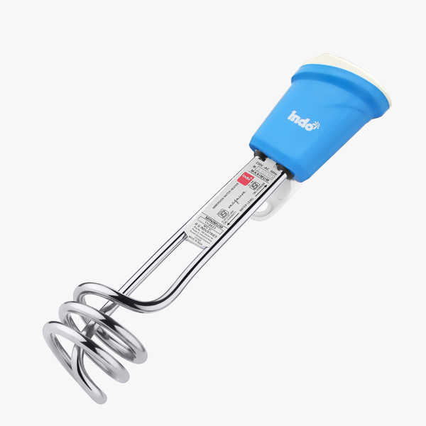 Indo 1500 W Immersion Rod for water heating| Bucket holder clip| Energy Efficient| 1500 W Shock Proof Immersion Heater Rod