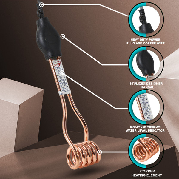 UGC High Quality 2000 W Shock Proof Immersion Heater Rod 2000 W Shock Proof Immersion Heater Rod