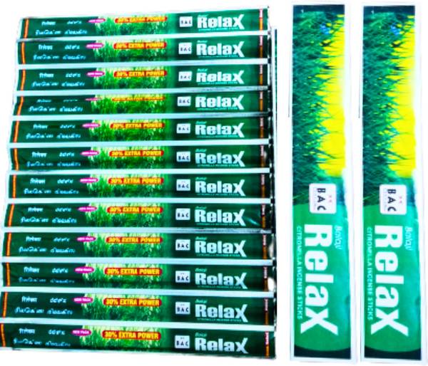 Gaumayam Relax Mosquito Repellent 240 Herbal Incense Sticks Mosquito killer Machhar Agarbatti for indoor, Mosquito net bat incense sticks, Citronella,...