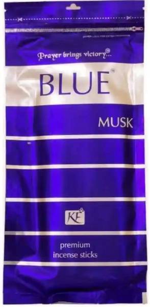 Karnataka fragrnce Blue Musk Premium Incense Sticks, 460g (Pack of 4) Blue Musk