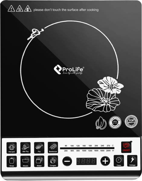 PROLIFE 2000 W Induction Cooktop Push Button