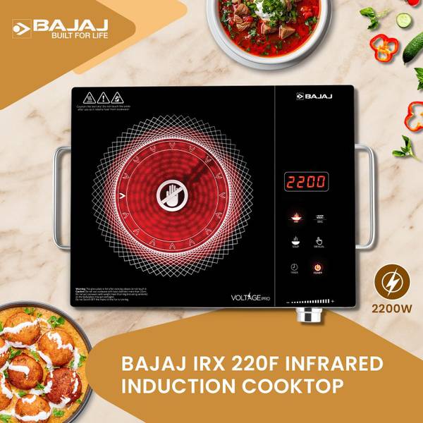 BAJAJ 2200 W Infrared Cooktop Touch Panel