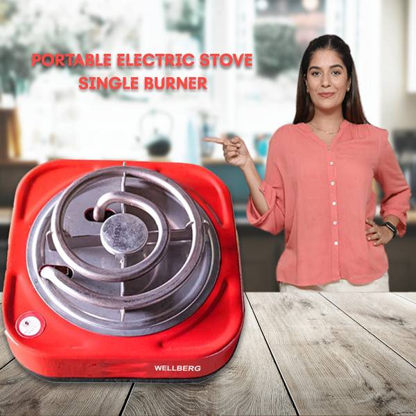 WELLBERG 500 W Radiant Cooktop Jog Dial