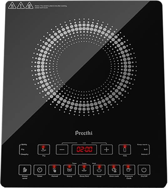 Preethi 2100 W Induction Cooktop Touch Panel