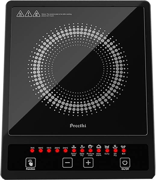 Preethi 1600 W Induction Cooktop Touch Panel