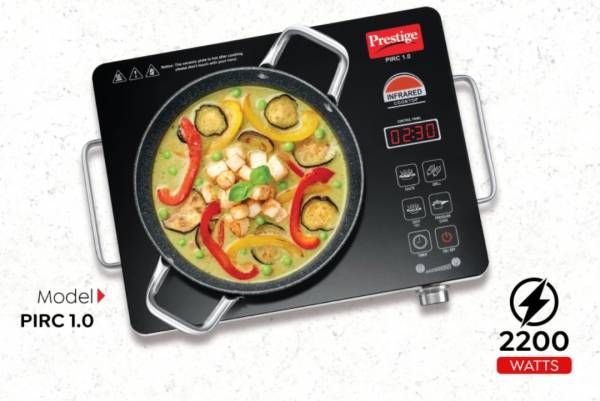 Prestige INFRARED COOKTOP PIRC 1.0 Radiant Cooktop (Black, Touch Panel) Radiant Cooktop