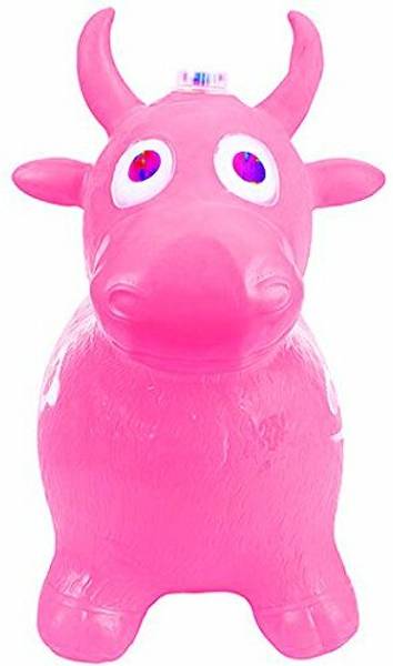 Sani International Toy Mall Pink Inflatable Jumping Horse Bouncing Horse Hopper Animal Toy for Kids Inflatable Hoppers & Bouncer