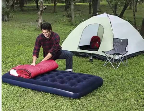 Intelligent Inflatable (IND*50) Mattress Camping Air Bed Vinyl 1 Seater Inflatable Sofa