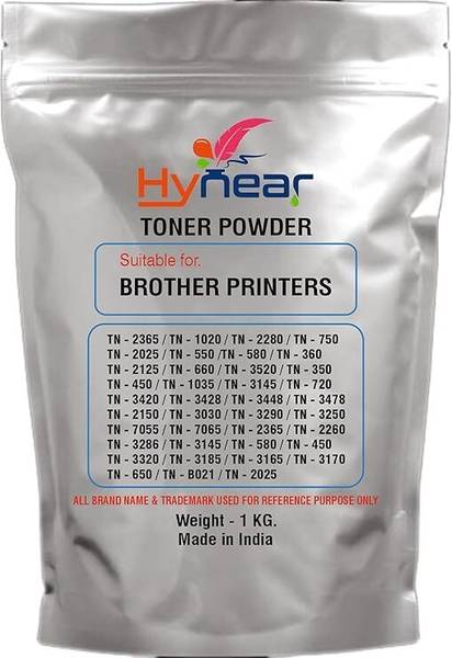 HYNEAR High Quality Ultra Dark Toner Powder 1kg. For Brother TN-1020/TN-2280 Black Ink Toner Powder